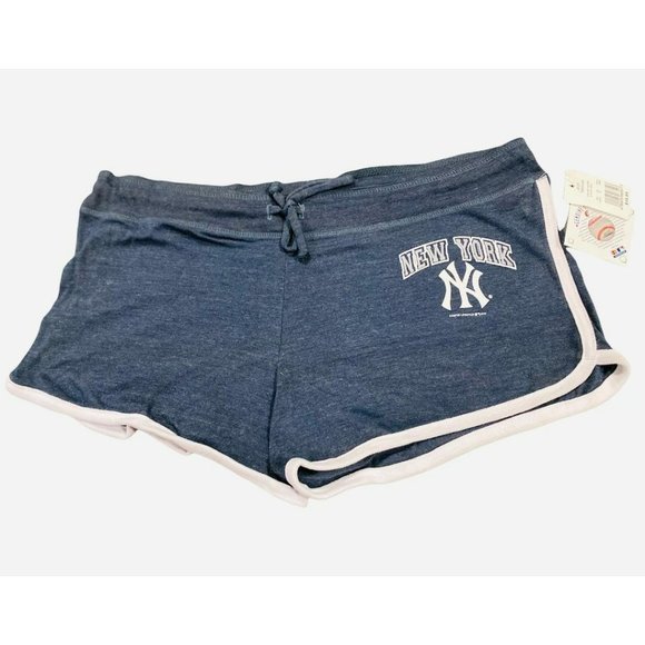 New York Yankees Women's Drawstring Sport Shorts Size: Large New NWT - Picture 1 of 2